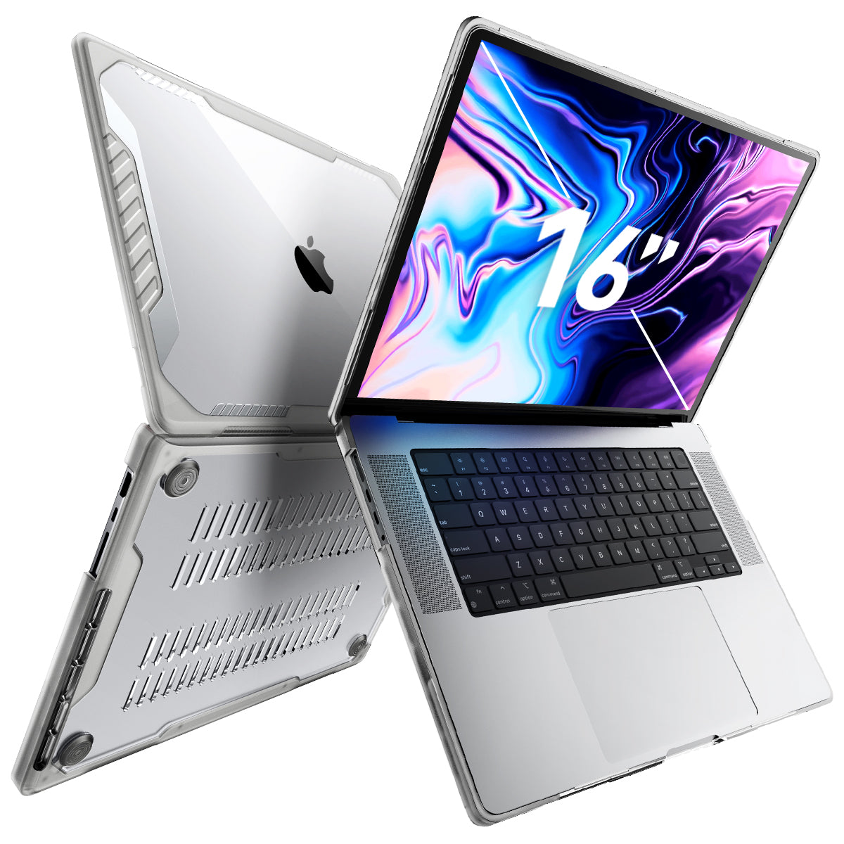 MacBook Pro 16 inch (2021/2023) Protective Case - Unicorn Beetle Clear Hard Shell Cover for MacBook Pro 16