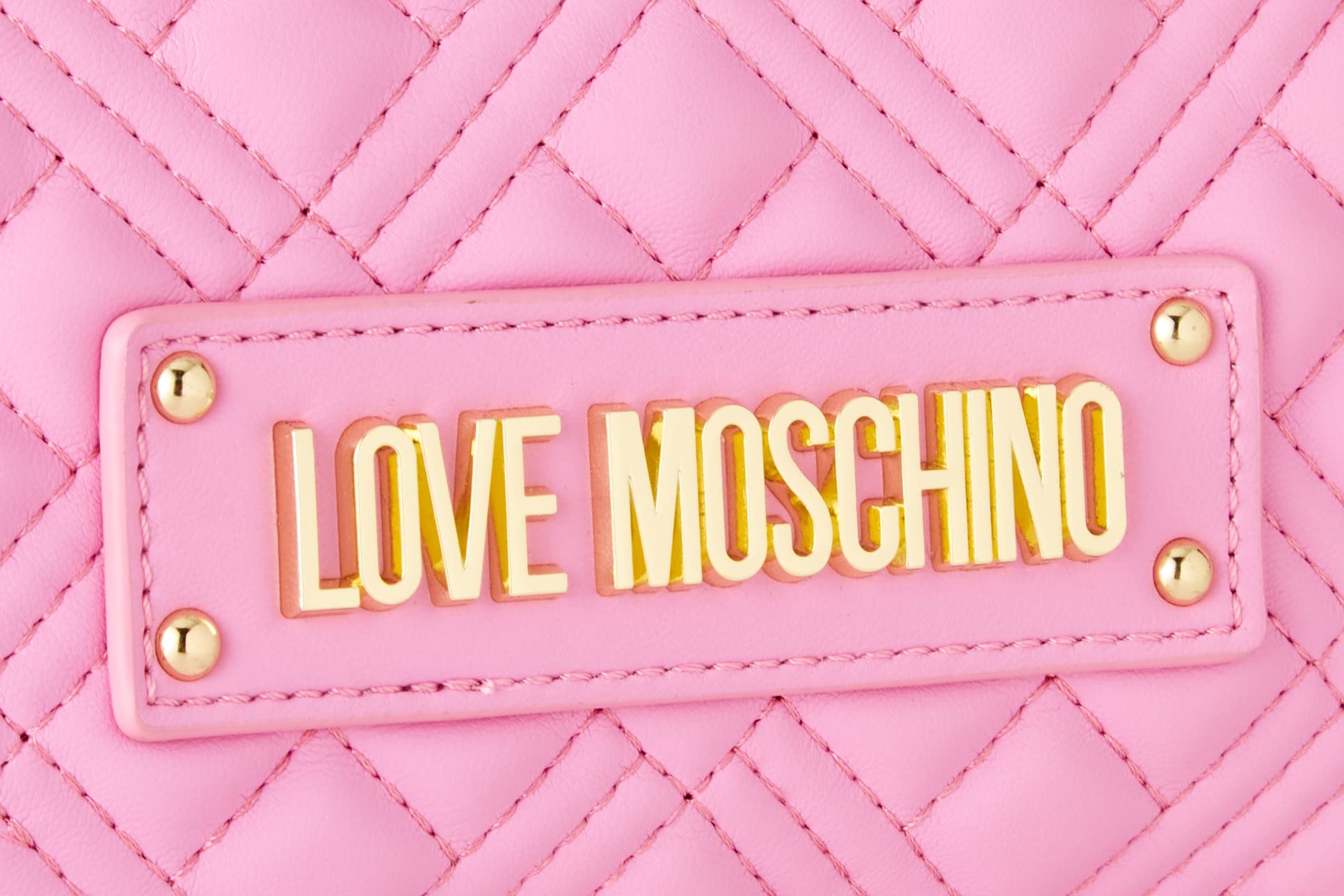 Love Moschino Women's JC4135PP0FLA0 Leather Shoulder Bag - Fashion Designer Handbag for Women, Perfect for Work, Travel & Evening Out