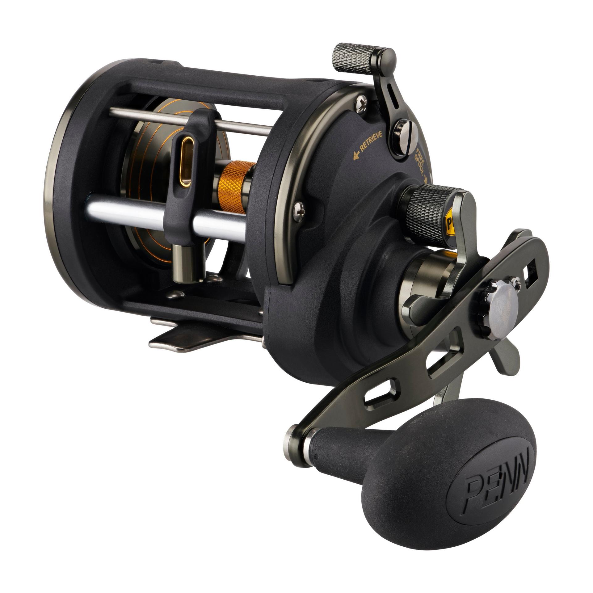 Squall® II Level Wind Conventional Reel - Saltwater & Freshwater Fishing Reel for Casting, Trolling & Bottom Fishing | Durable & Smooth Drag System for Bass, Walleye & Catfish