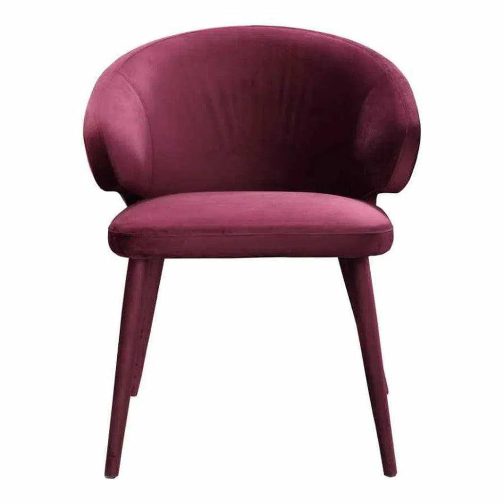 24.5 Inch Art Deco Dining Chair in Purple - Perfect for Modern Home, Restaurant, and Office Decor