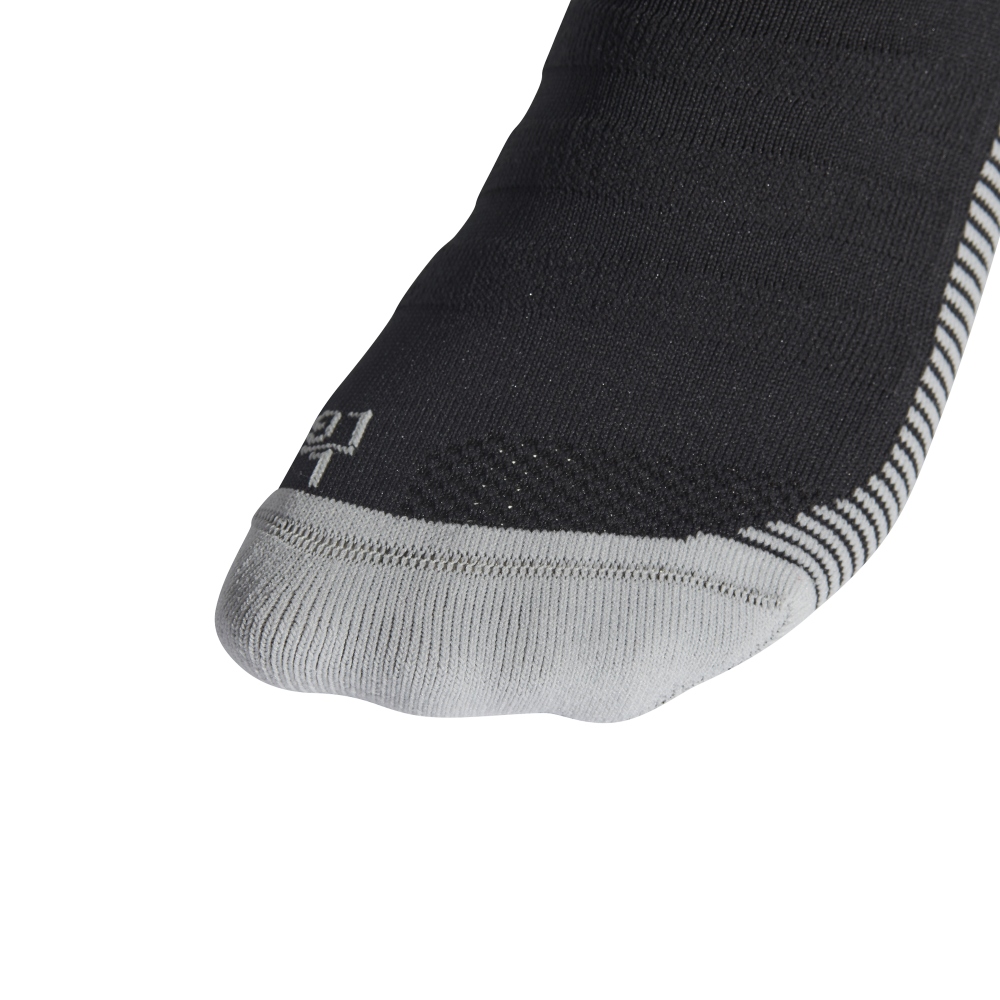 Adidas Adi 18 Performance Socks - Black/White Athletic Crew Socks for Running, Gym & Sports - Breathable Cushioned Socks for Men & Women