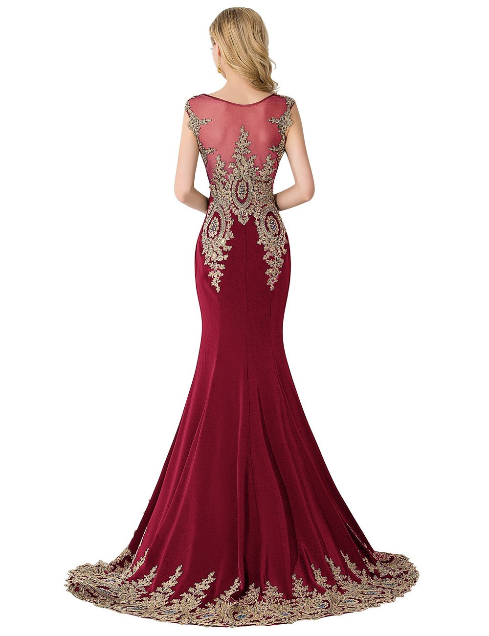 MisShow Women's Mermaid Prom Dresses 2019 - Elegant Applique Evening Gowns for Formal Occasions | Perfect for Homecoming, Prom Night, Wedding & Special Events