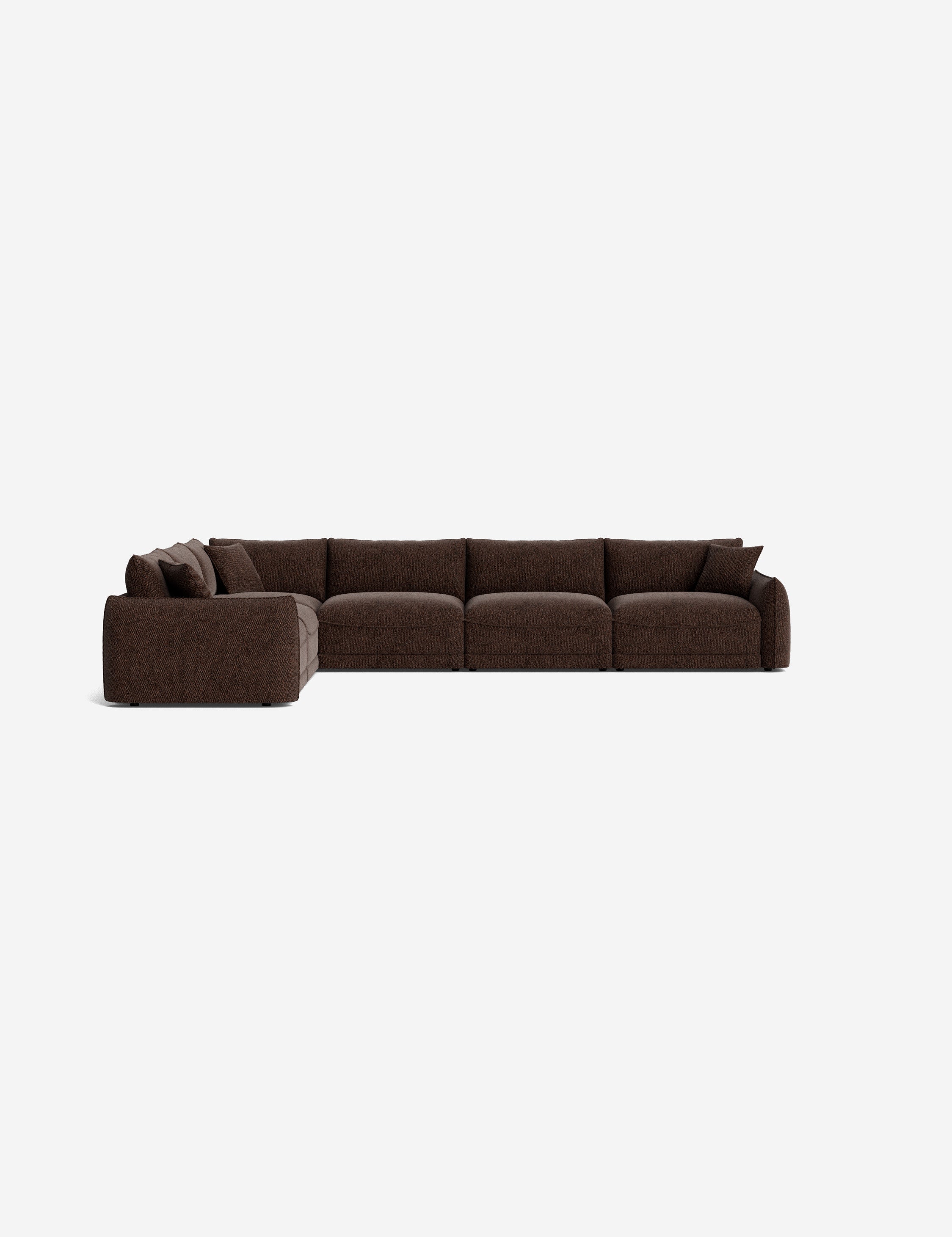 Balmer Modular Corner Sectional Sofa - Modern L-Shaped Couch for Living Room, Home Theater & Lounge Areas | Customizable Configurations