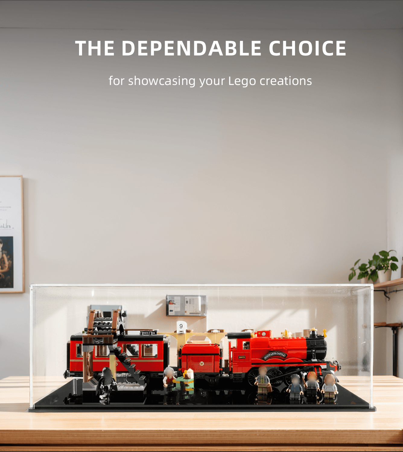 Lego Hogwarts Express 75955 Display Case - Premium Acrylic Showcase for Collectible Train Set - Perfect for Home Decor, Office Display & Gift for Harry Potter Fans