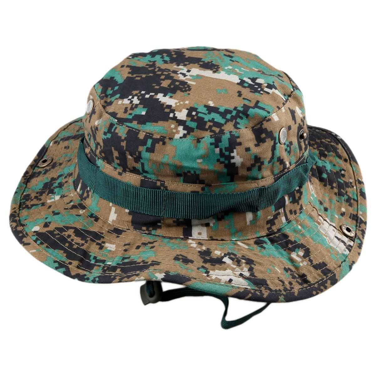 SquareGarden Military Camo Boonie Hat - Tactical Fishing & Hunting Bucket Hat for Outdoor Adventures, Hiking, Camping and Survival Gear