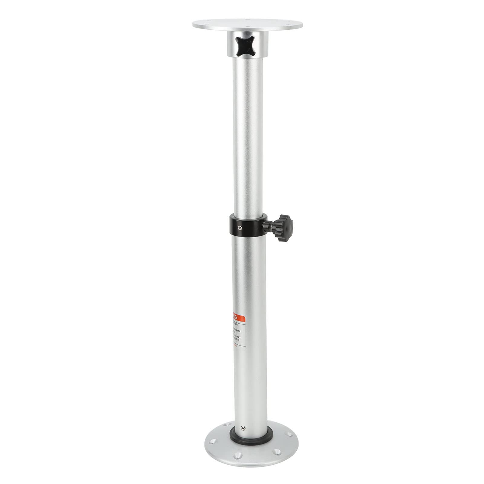 Adjustable RV Table Leg - Aluminum Alloy Height Adjustable Table Base (490MM-745MM) for Camping, Folding Pedestal Mount Stand with Sturdy Foot - Perfect for RV, Camper, and Home Office Use