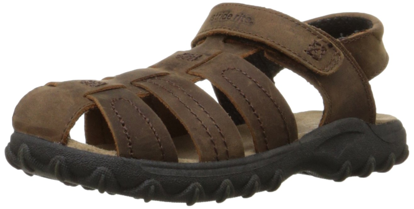 Stride Rite Hudsen Fisherman Sandal for Toddler & Little Kid | Comfortable Adjustable Kids Sandals for Beach, Pool & Summer Outdoor Play