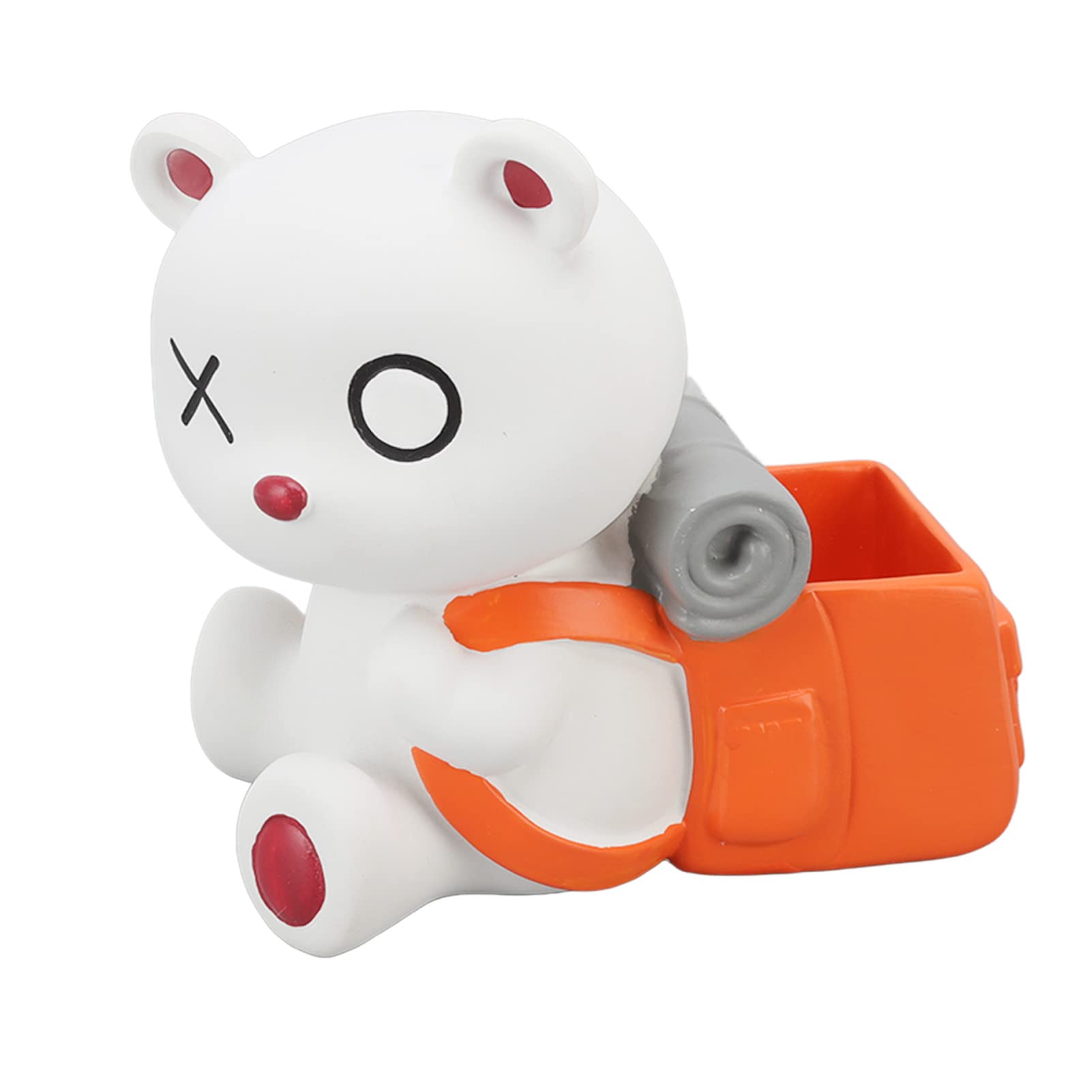 Bear-Shaped Pen Holder with Flat Bottom - Cute and Functional Desk Organizer for Home, Office, or School Use - Perfect for Pencils, Pens, and Art Supplies