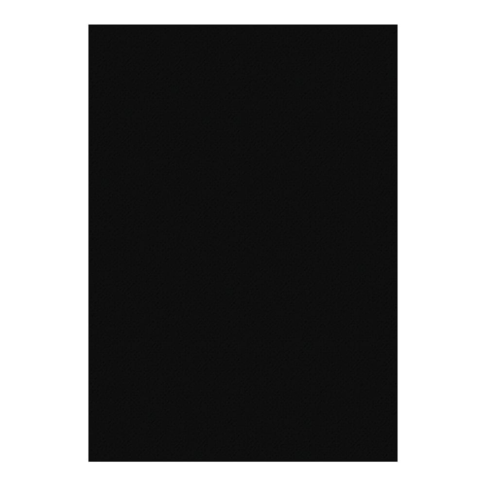 Premium Smooth Black Cardstock Bundle - 12-Pack for Scrapbooking, Invitations & DIY Craft Projects