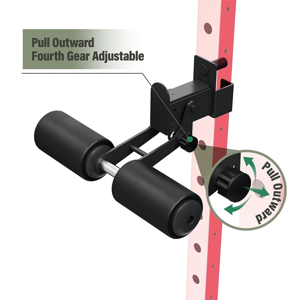 MAJOR FITNESS Power Rack with Smith Machine Attachment - Heavy Duty Power Cage for Home Gym Strength Training - Perfect for Squats, Bench Press & Weightlifting Workouts