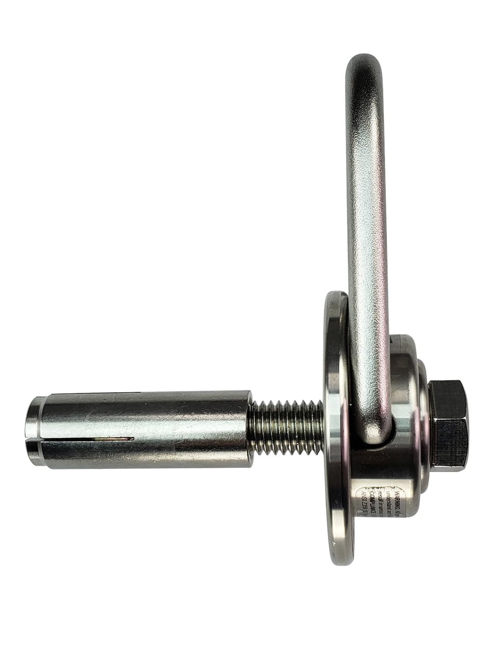 Frontline COM345K-SS MEGA Swivel 360° Stainless Steel 5000 lb Concrete Anchor - Heavy Duty Reusable Construction Anchor with Adjustable D-Ring & Replacement Bolt | OSHA & ANSI Compliant | Perfect for Rigging, Fall Protection, Concrete Work & Industrial Safety Applications