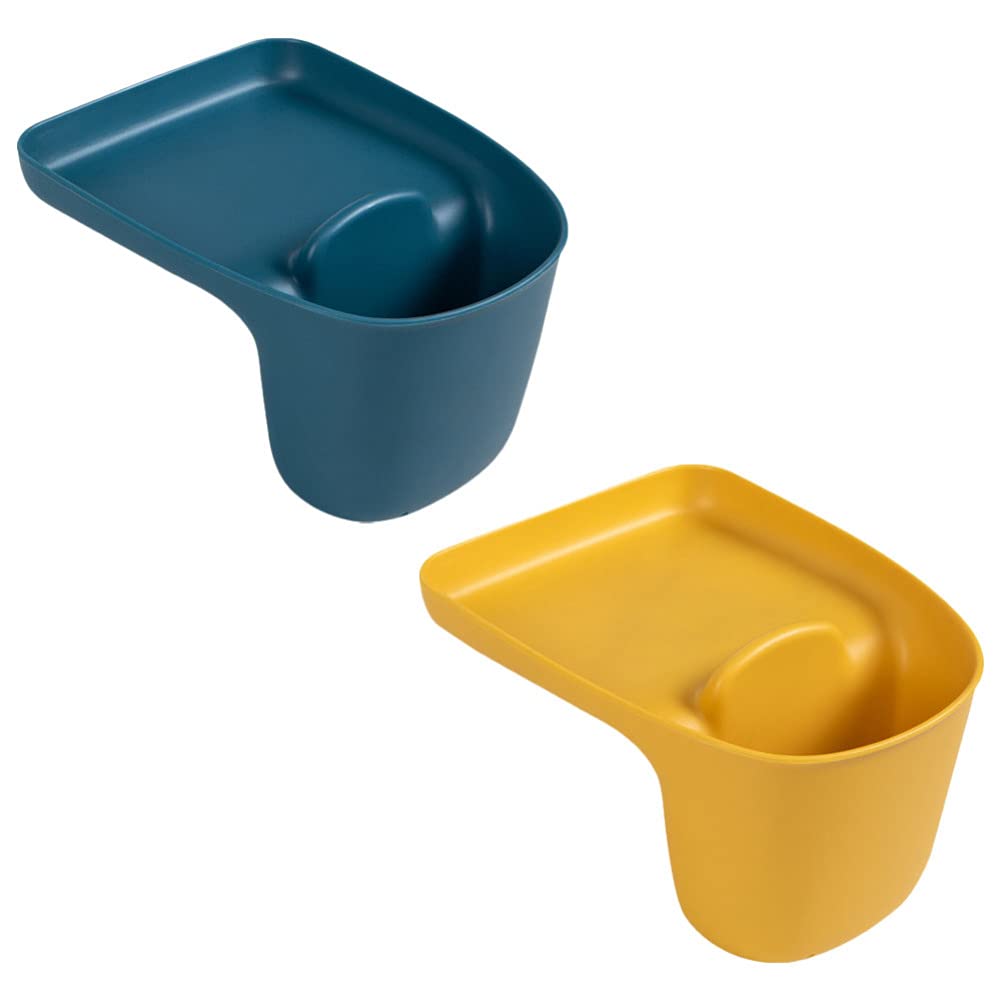 Cabilock 2-Pack Stainless Steel Sink Drainer Basket - Kitchen Sink Drain Rack & Storage Container for Dishes, Utensils, Sponges - Perfect for Draining, Organizing, and Drying in Household & Commercial Kitchens