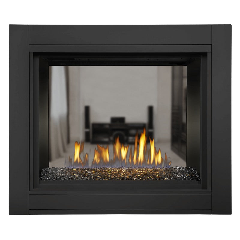 Napoleon Ascent Multi-Sided See-Through Direct Vent Gas Fireplace - BHD4 Model | Perfect for Living Rooms, Patios & Modern Home Decor