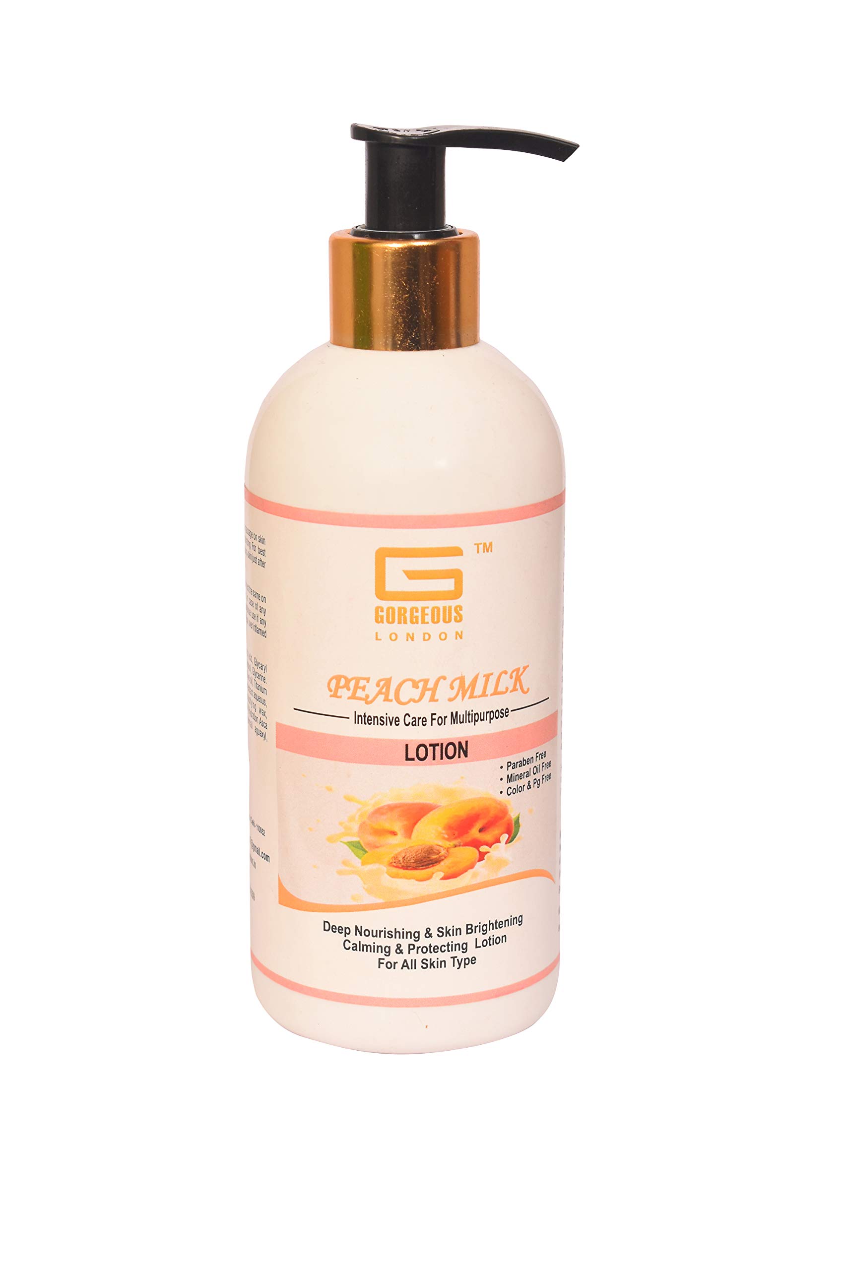 London Peach Milk & Coffee Shea Butter Face Moisturizing Lotion - Hydrating & Nourishing Combo Pack (2 x 300ml) for Dry & Sensitive Skin - Perfect for Daily Skincare Routine & Travel