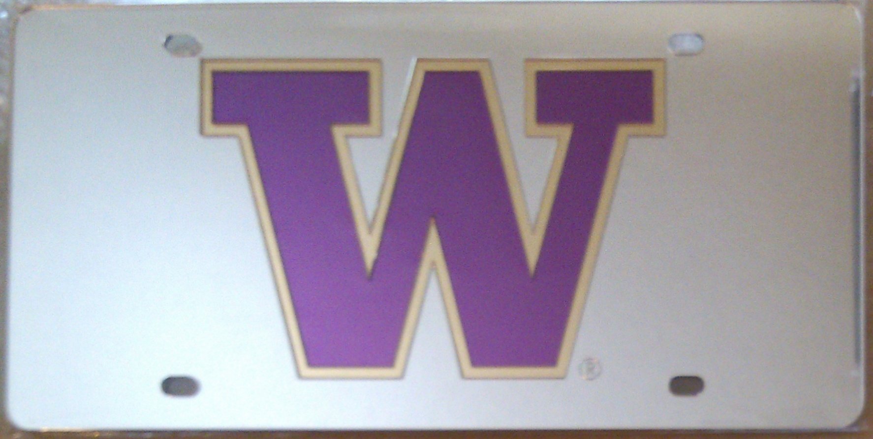 Stockdale Washington Silver 89972 SD Deluxe Laser License Plate Frame - University of Washington Huskies Alumni Gift - Perfect for Cars, Trucks & Motorcycles (Game Day, Graduation, Alumni Events)