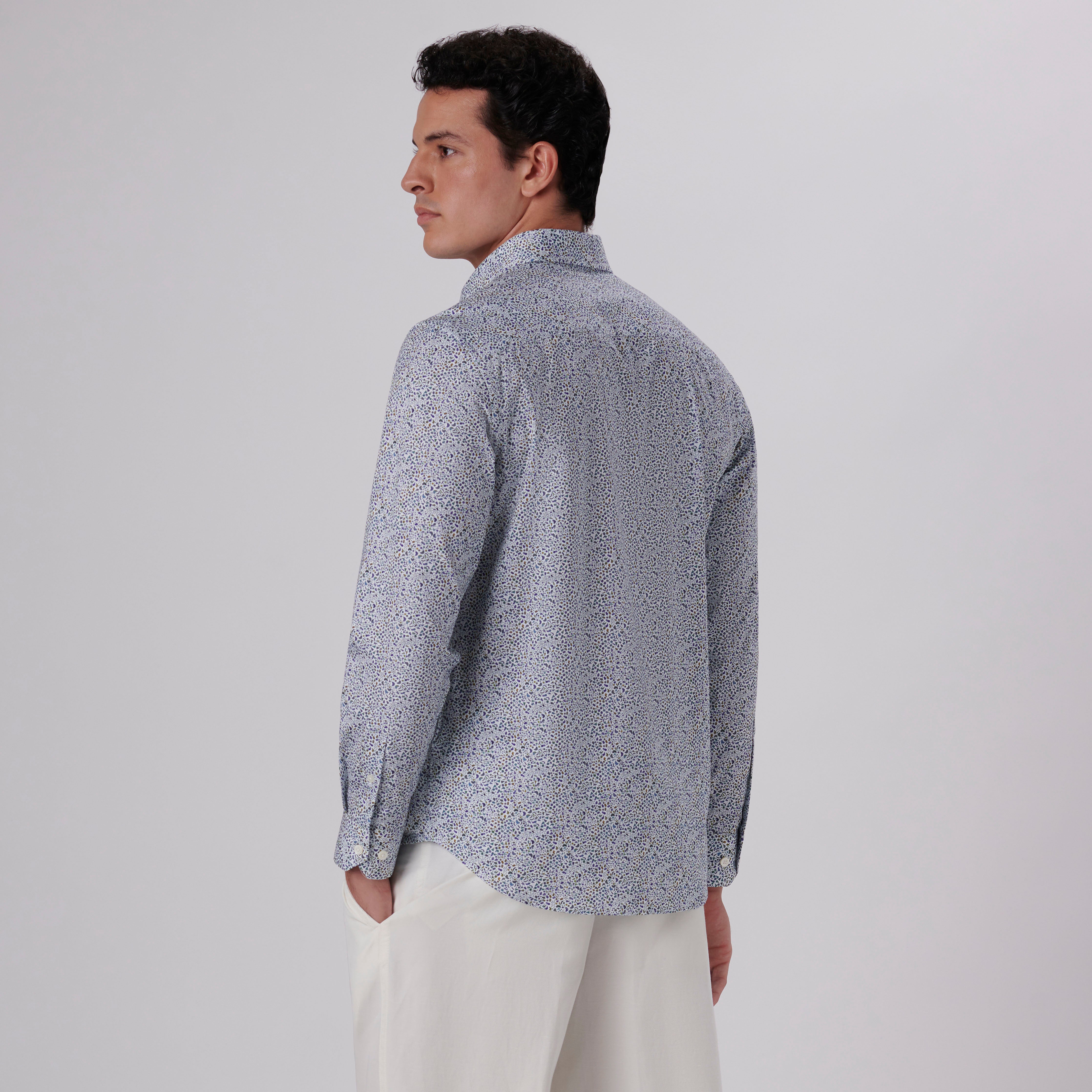 James Abstract Print Cotton Shirt - Stylish Casual Button Down for Men | Perfect for Office, Date Night & Weekend Outings