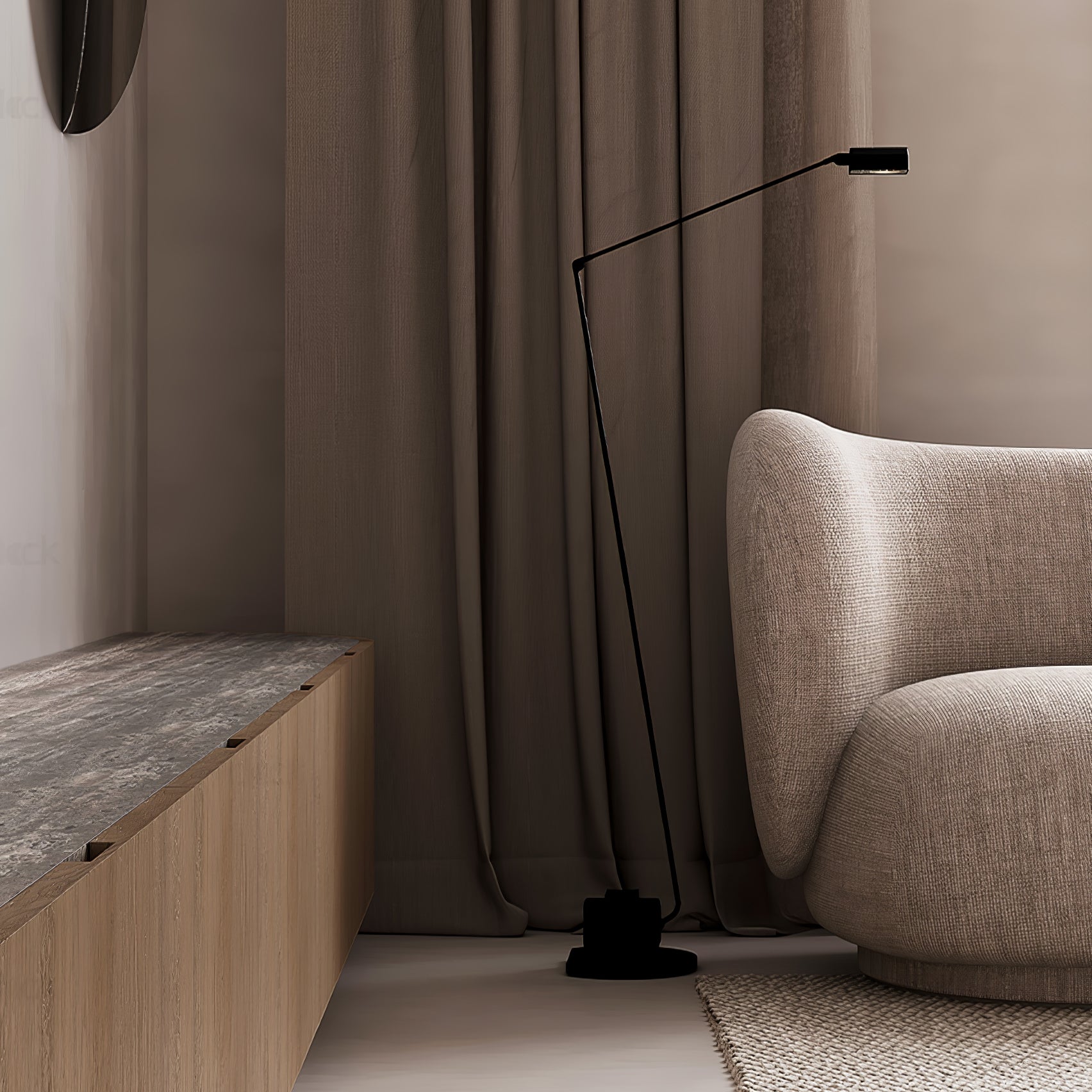 Modern Dynamo Floor Lamp - Adjustable Brightness LED Standing Light for Living Room, Bedroom & Office - Perfect for Reading, Working & Relaxing