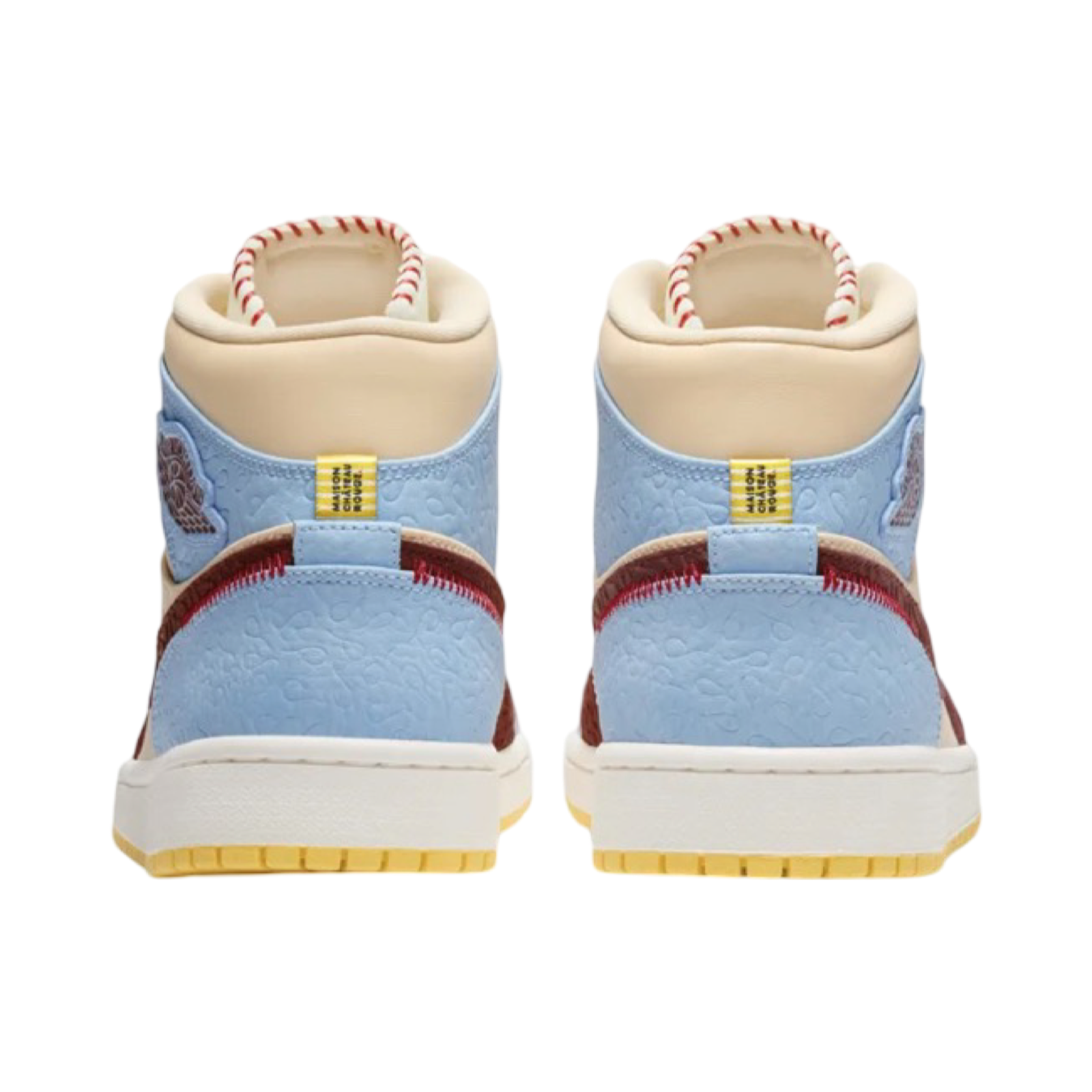 Air Jordan 1 Mid SE Fearless Maison Chateau Rouge Basketball Shoes - Retro High Top Sneakers for Men & Women - Perfect for Streetwear, Basketball Games & Casual Fashion