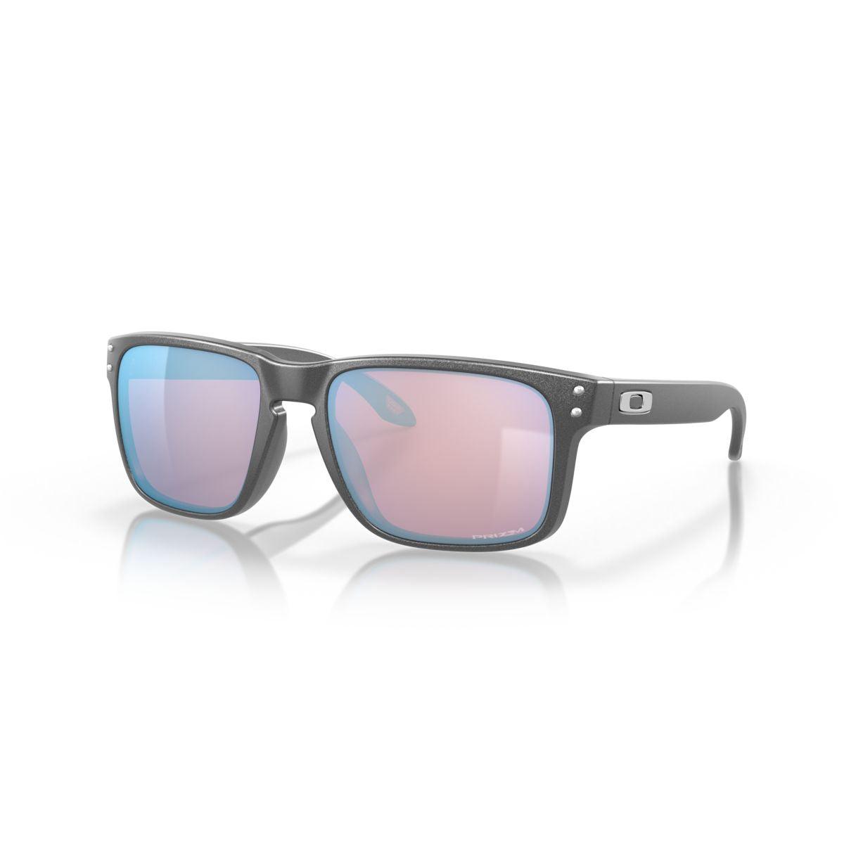 Oakley Holbrook Sunglasses Steel Frame with Prizm Snow Sapphire Lenses - Model 0OO9102 9102U5 - Perfect for Snow Sports & Outdoor Activities
