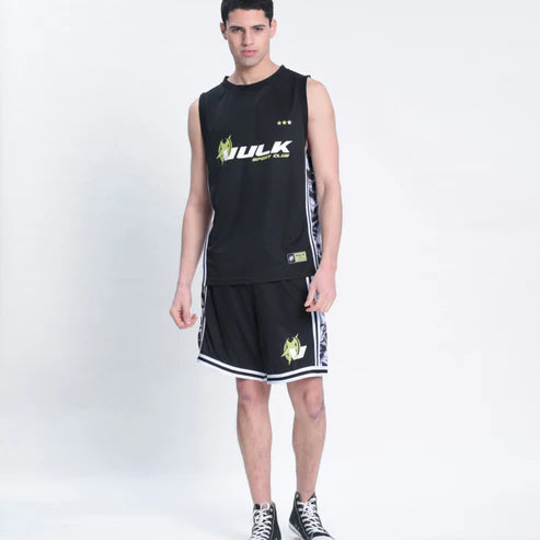 Vulk Team Black Bermuda Shorts for Men - Comfortable & Stylish Casual Wear for Beach, Gym, and Outdoor Activities