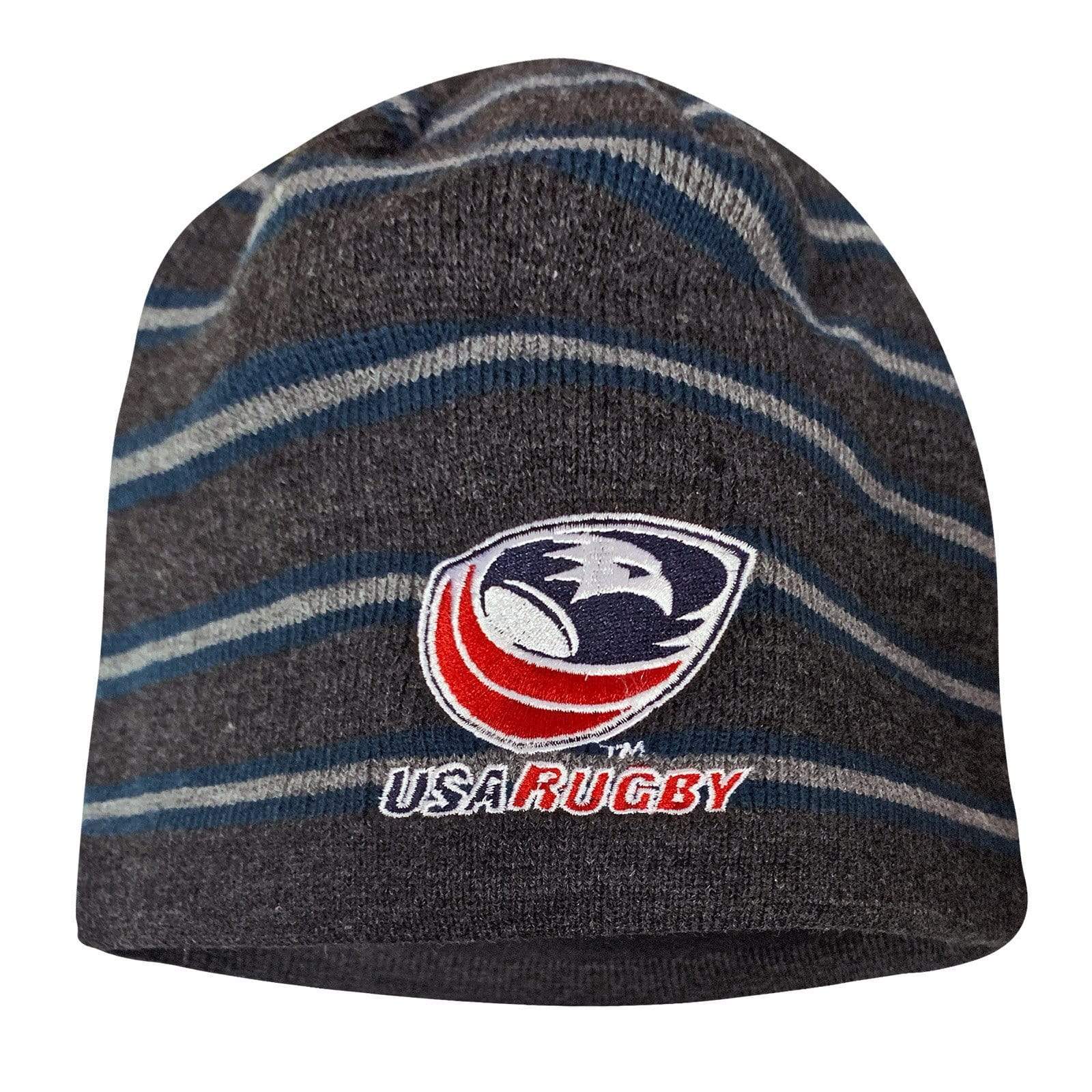 CCC USA Rugby Acrylic Fleece Beanie Hat - Warm Winter Knit Cap for Men & Women - Perfect for Rugby Games, Outdoor Sports & Cold Weather Activities
