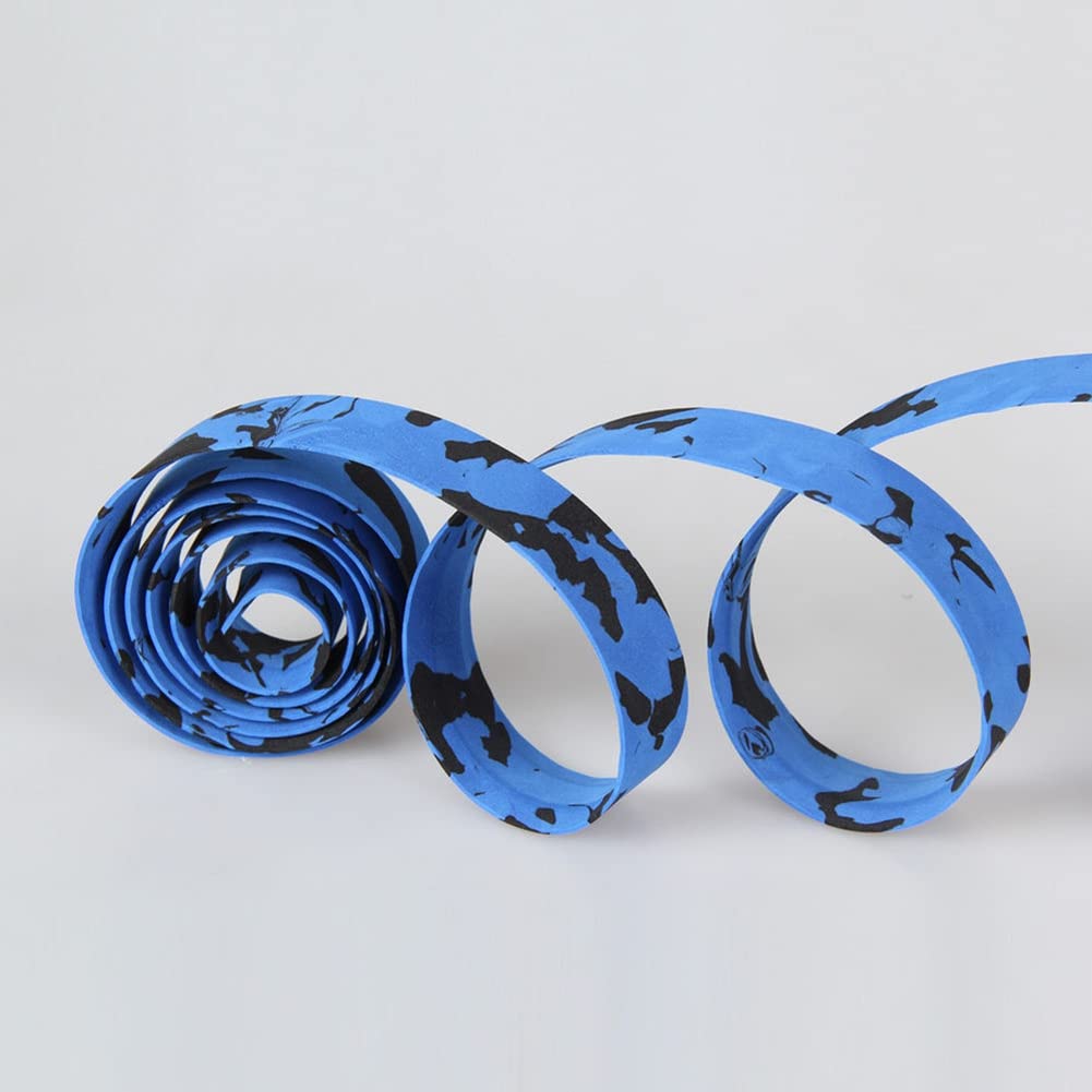 Premium EVA Bike Handlebar Tape - 2 Rolls for Road, Urban & MTB Bikes | Non-Slip Cycling Handle Wraps with 2 Bar End Plugs (Black+White) | Perfect for Commuting, Training & Long-Distance Rides