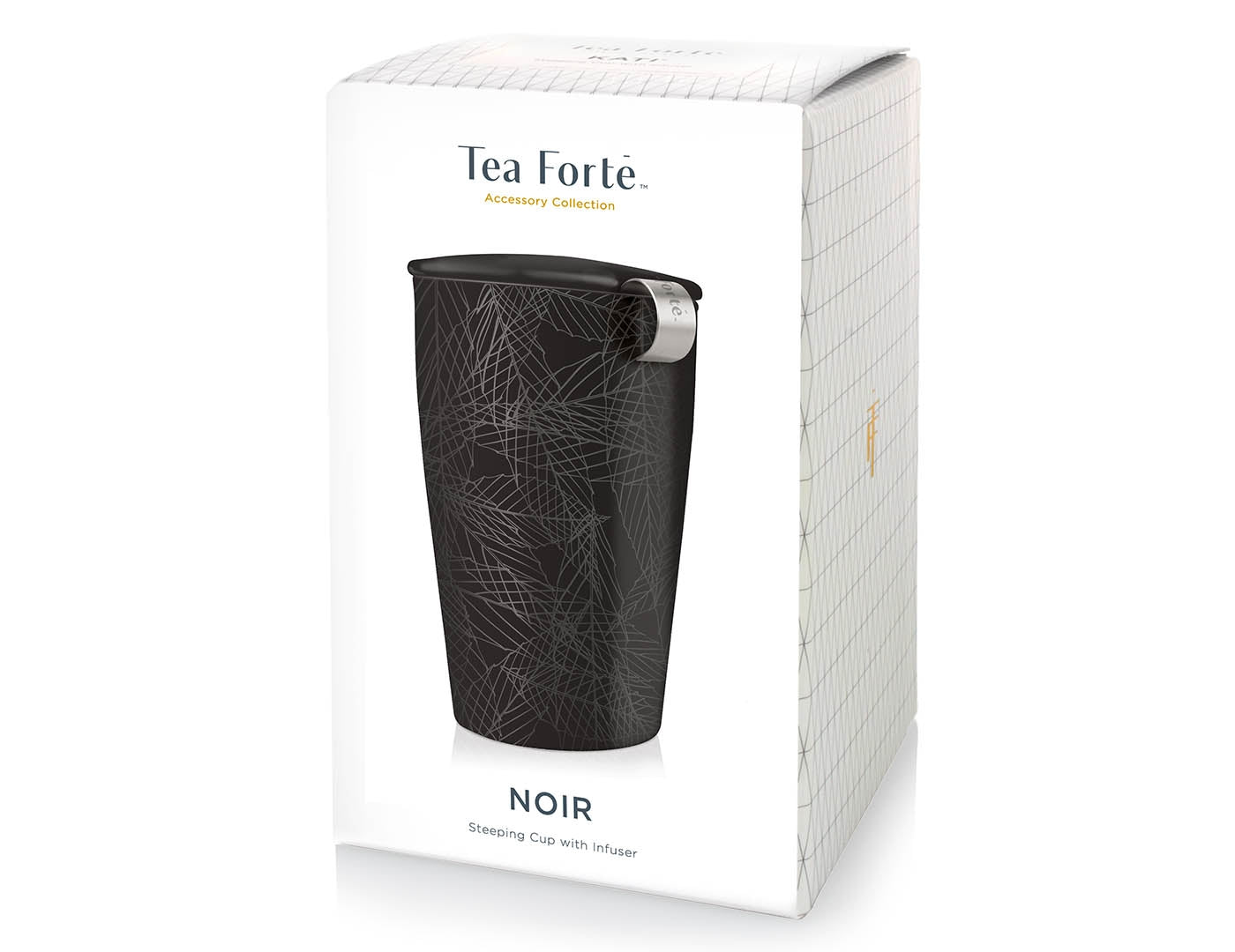 KATI® Noir Steeping Cup & Infuser - Premium Loose Leaf Tea Infuser for Home, Office & Travel - Perfect for Green Tea, Herbal Tea & Coffee Brewing
