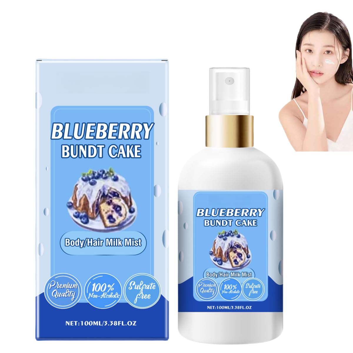 Vanilla Body Lotion Spray - Vanilla Cream Puff Moisturizing Body & Hair Mist for Women | Milk Scented Skin & Hair Care | Hypoallergenic for All Skin Types | Perfect for Daily Hydration & Aromatherapy Relaxation