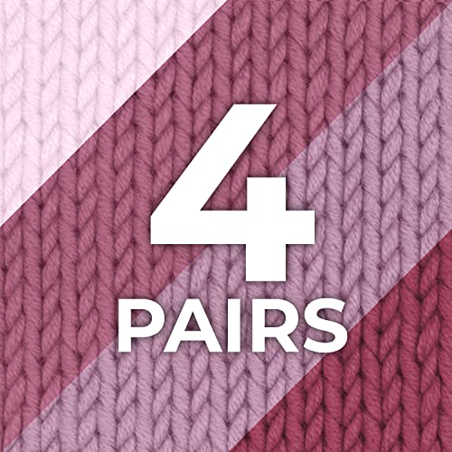 4 Pairs - Pink