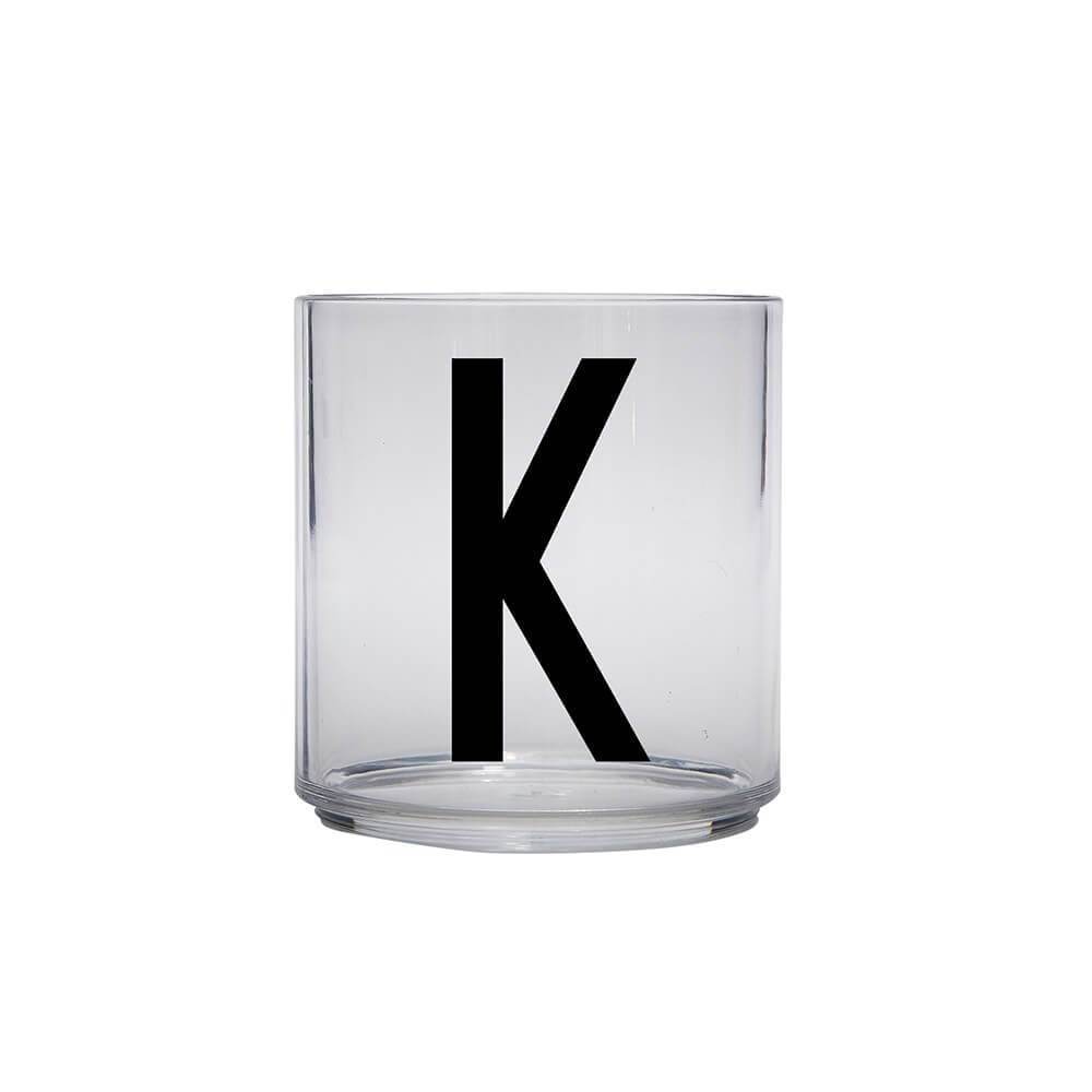 DESIGN LETTERS Kids Personal Drinking Glass - Drop Safe, BPA-Free, Letter Q - Perfect for School Lunch, Home, and Travel Use