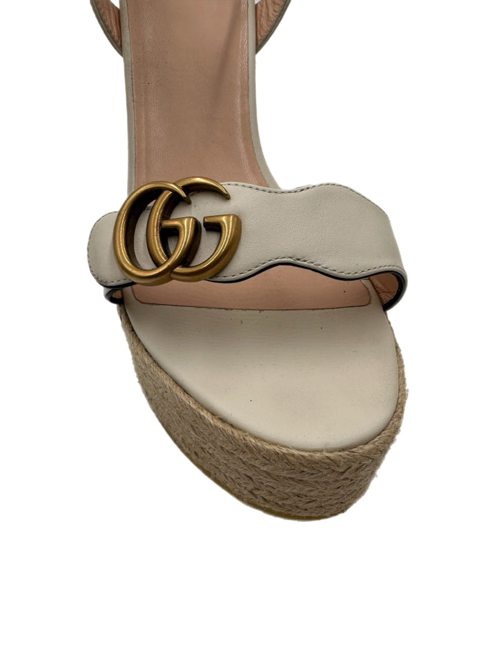 Gucci Mystic White Lifford Sandals for Women | Size 42 (US 12) | Luxury Designer Flip Flops for Beach, Pool & Summer Outfits