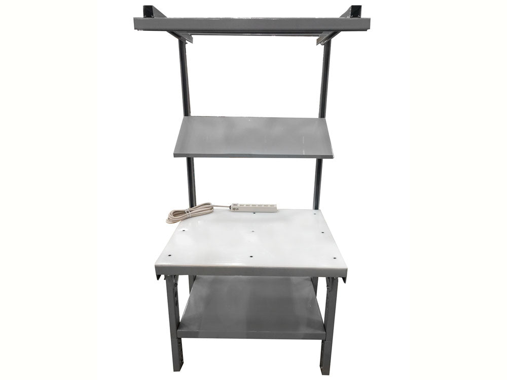 Heavy Duty Adjustable Height Assembly Table with Wheels - Sturdy Workbench for DIY Projects, Woodworking, and Garage Workshops - Perfect for Home, Office, and Professional Use