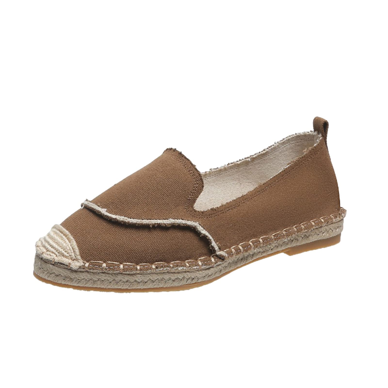 Men's & Women's Casual Canvas Shoes - Retro Flat Slip-On Sneakers in Solid Colors | Comfortable & Stylish for Everyday Wear, Walking, and Light Activities