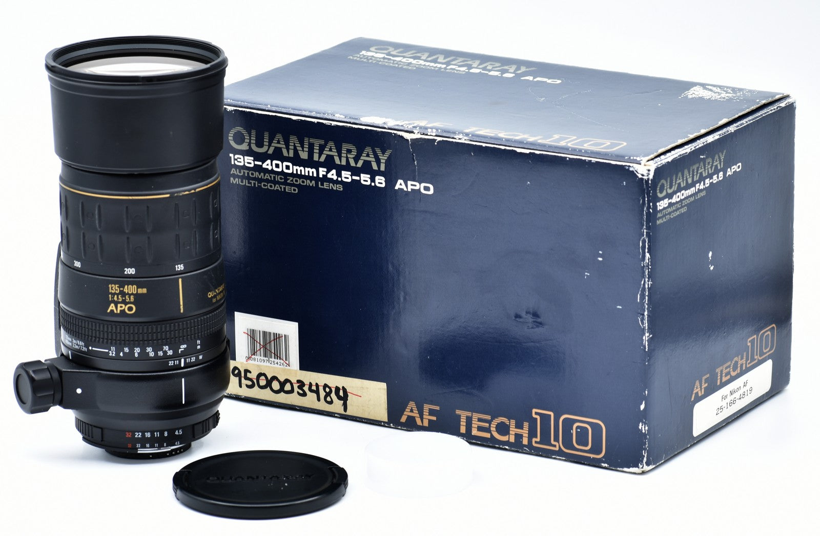Used Quantaray Tech 10 135-400mm f/4.5-5.6D APO Zoom Lens for Nikon F (AF-D) Mount - Perfect for Wildlife & Sports Photography