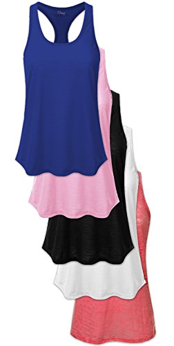 5 Pack -Black / Royal /Pink / Coral / White