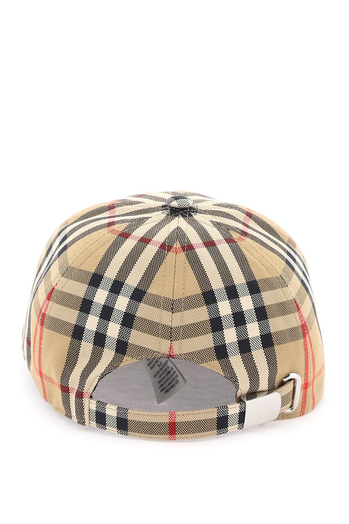 Burberry Check Print Baseball Cap for Men & Women - Classic Plaid Design, Adjustable Strap - Perfect for Outdoor Activities, Travel & Fashion