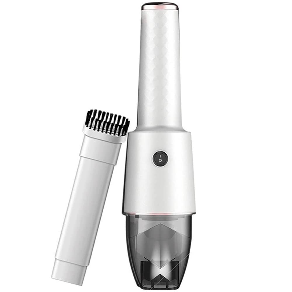SMALK Cordless Handheld Vacuum Cleaner - 70W USB Rechargeable Mini Vacuum for Home, Car, Pet Hair & Small Spaces (White) | Portable Cleaning for Sofa, Stairs & Office
