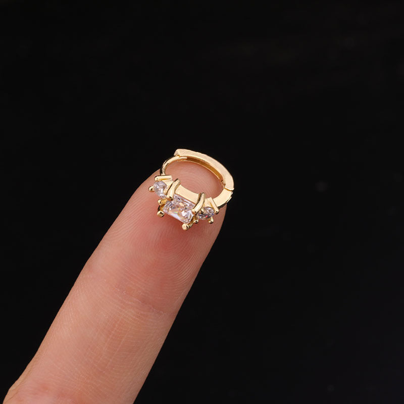 18K Gold Geometric Helix Hoop Earrings for Women | Elegant Spiral Design, Hypoallergenic & Durable | Perfect for Parties, Weddings & Everyday Wear