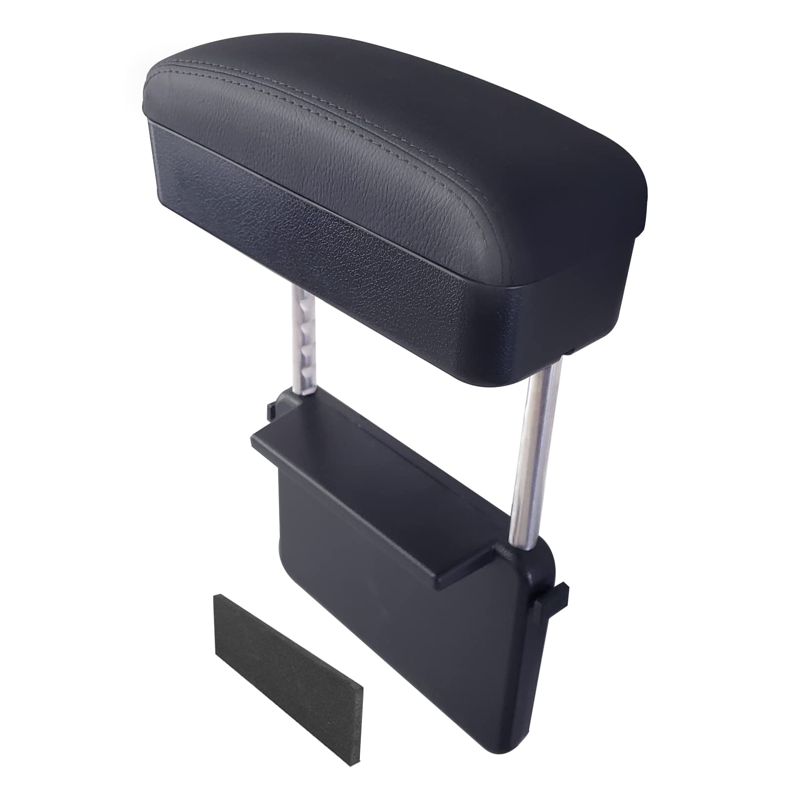 Universal Car Armrest Storage Box & Seat Gap Organizer - Adjustable Forearm Wrist Support for Most Vehicles | Car Accessories for Comfort & Organization (Black) - Perfect for Road Trips, Commuting & Daily Driving