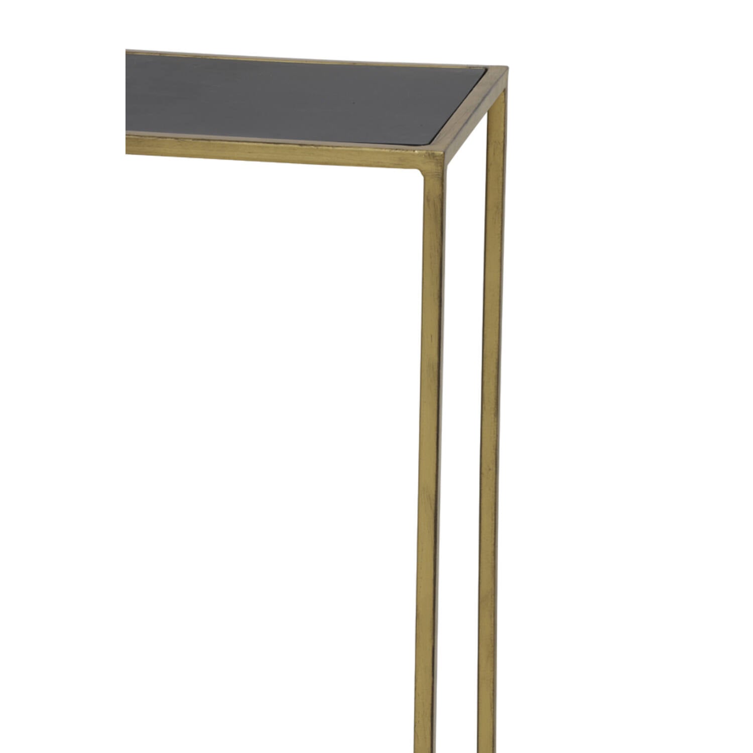 Boca Console Table - Black & Gold Finish - Elegant Entryway & Living Room Furniture for Home Decor