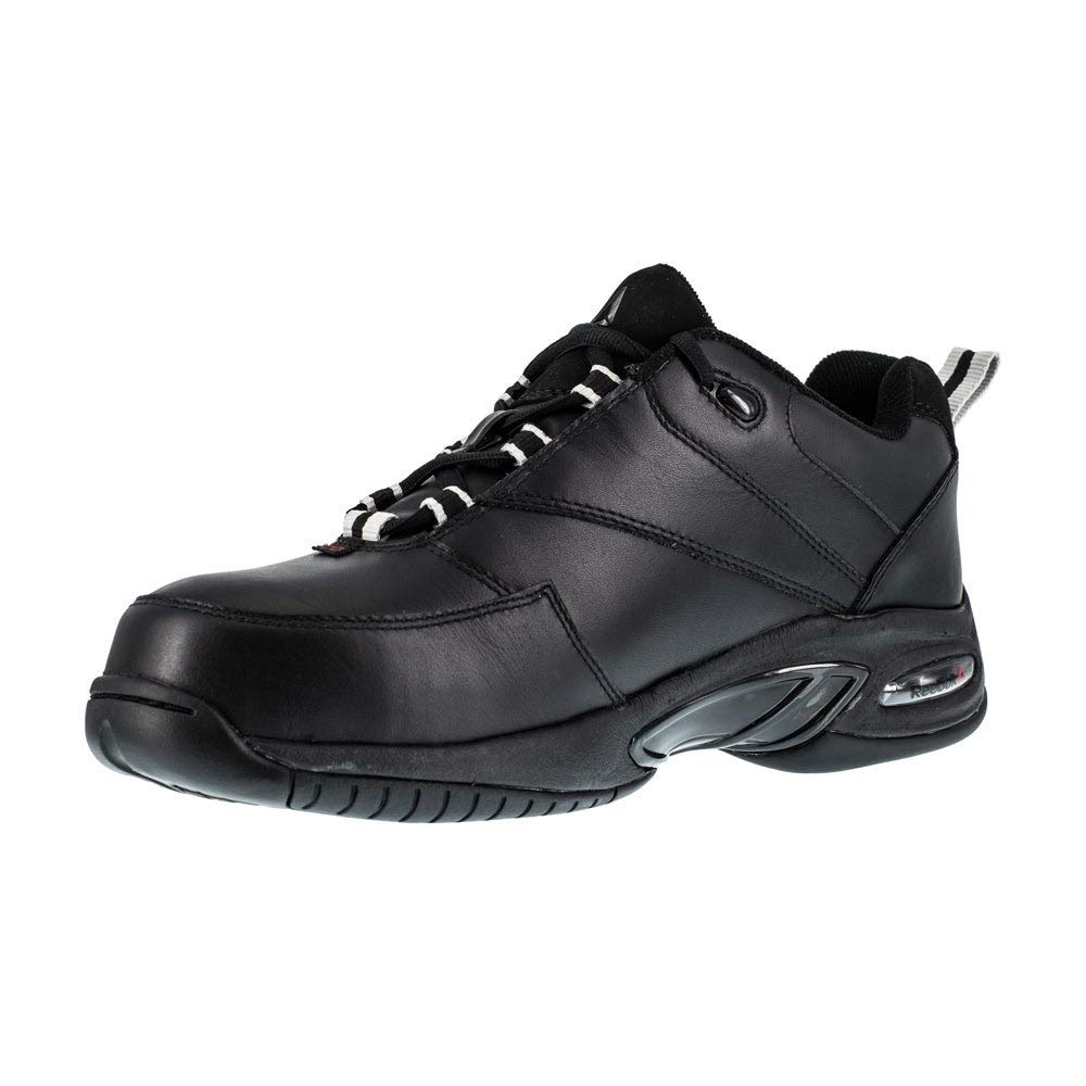Reebok Women's TYAK Composite Toe Work Shoes - Black, Size 7 Medium - Slip-Resistant & Comfortable for Nurses, Warehouse & Construction Workers