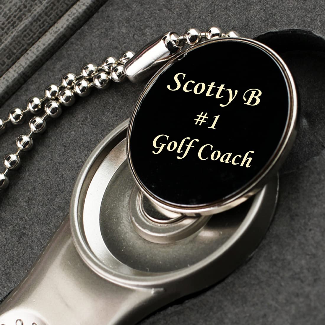 Custom Golf Ball Markers with Brass Steel Divot Repair Tool - Personalized Golf Accessories for Men & Women - Free Engraving (3 Lines, 15 Characters Each) - Perfect for Golf Tournaments, Gifts & Course Play
