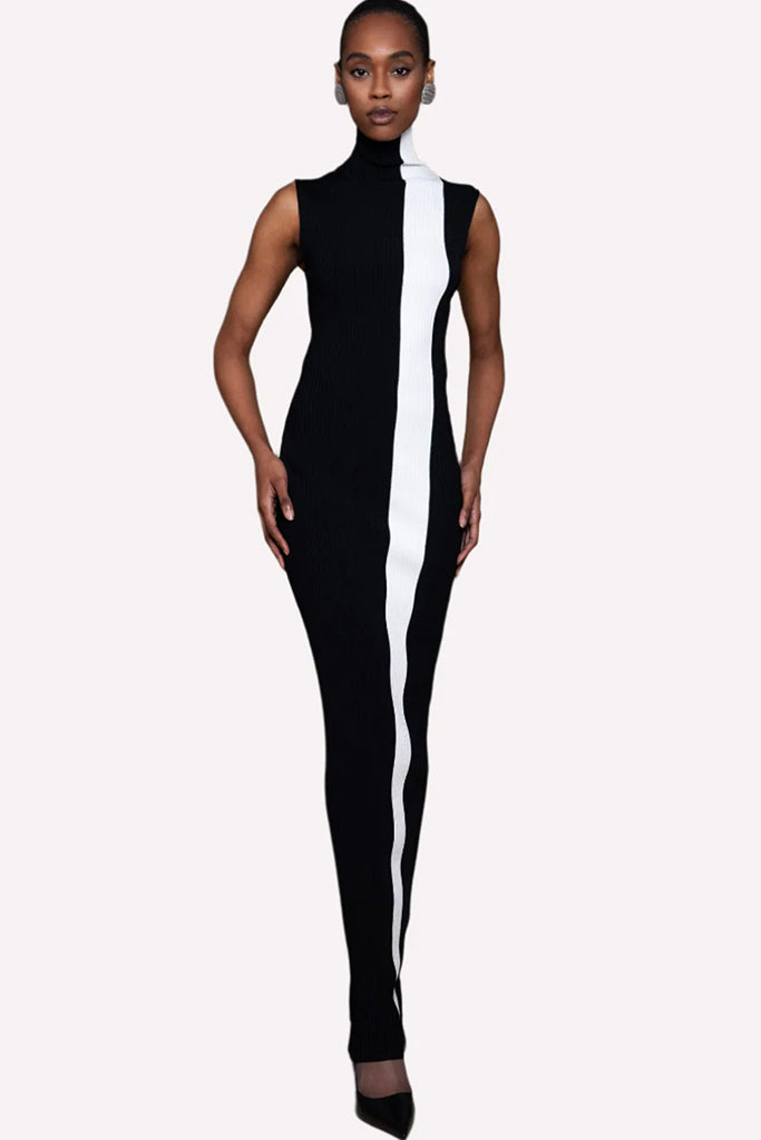 Nonchalant Estella Dress - Elegant Black Women's Midi Dress for Casual & Evening Wear | Perfect for Parties, Dates & Office