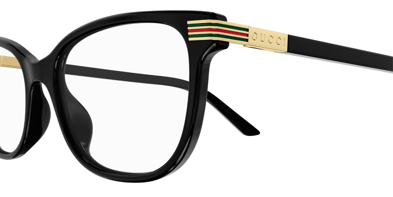 Gucci GG1451O 004 Black Cat Eye Women's Eyeglasses - Stylish Designer Optical Frames for Women | Perfect for Work, Reading & Fashion Accessories
