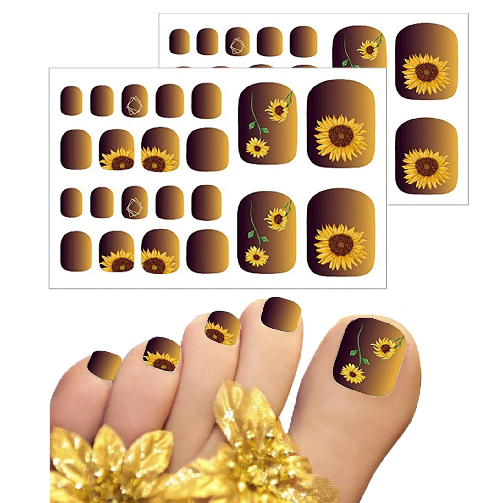 4D Floral Nail Art Decals for Women - Waterproof Nail Foil Stickers & Toenail Polish Designs | Perfect for DIY Manicures, Pedicures, Parties & Special Occasions