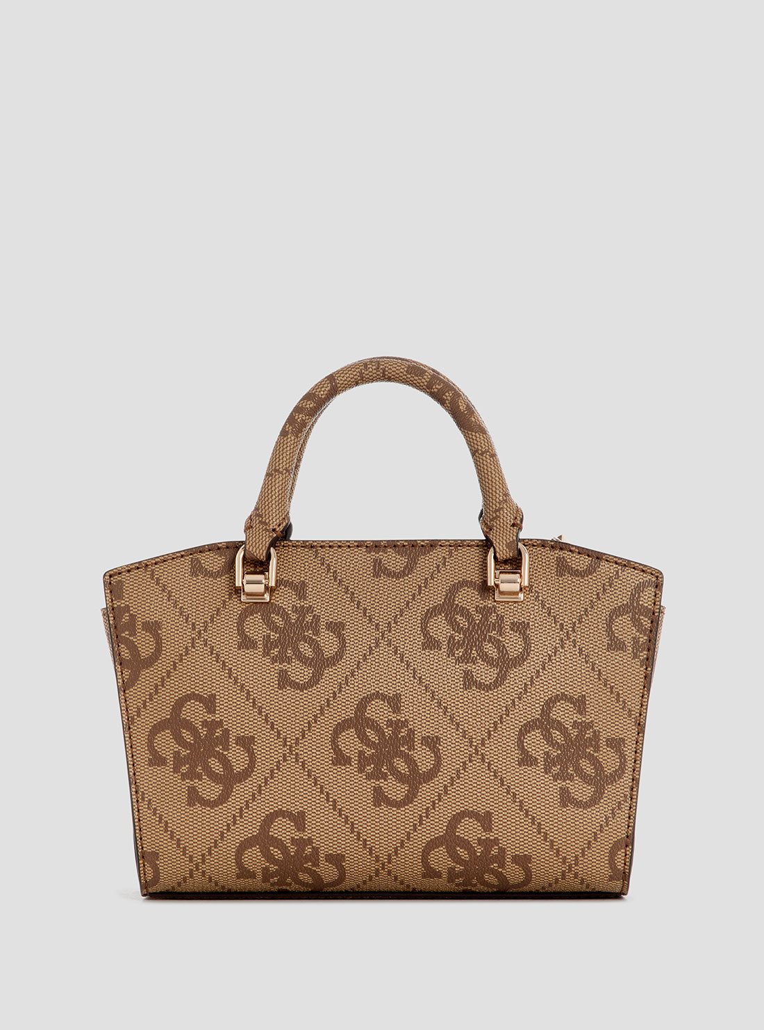 Brown Leather Queensland Mini Satchel Bag with Logo - Stylish Crossbody Purse for Women, Perfect for Work, Travel & Everyday Use