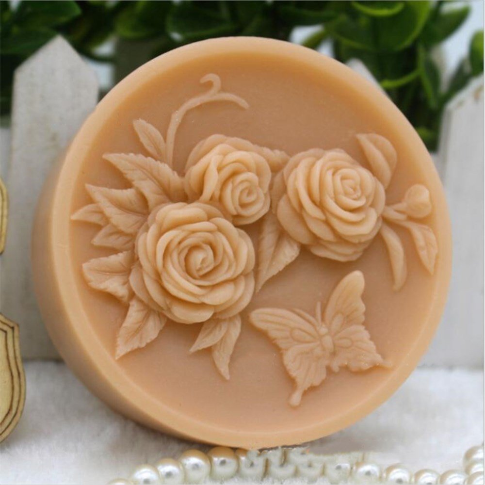 Premium Silicone Soap Flower Mold for Handmade Soap Making - DIY Floral Soap Craft Kit (F4-14352) - Perfect for Wedding Favors, Bath Bombs, and Home Decor Gifts