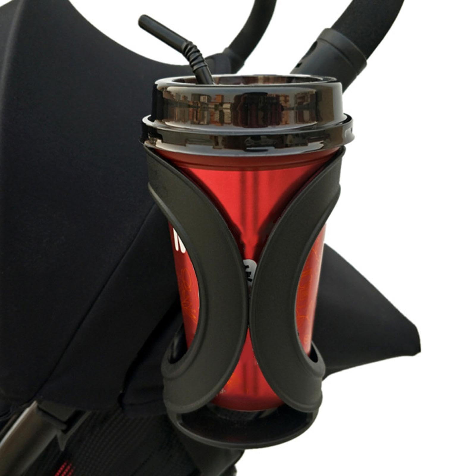 Adjustable 360° Rotating Cup Holder for Stroller, Walker, Wheelchair & Car - Large Capacity Drink Holder for Parents, Seniors & Commuters | Perfect for Outdoor Walks, Shopping & Road Trips