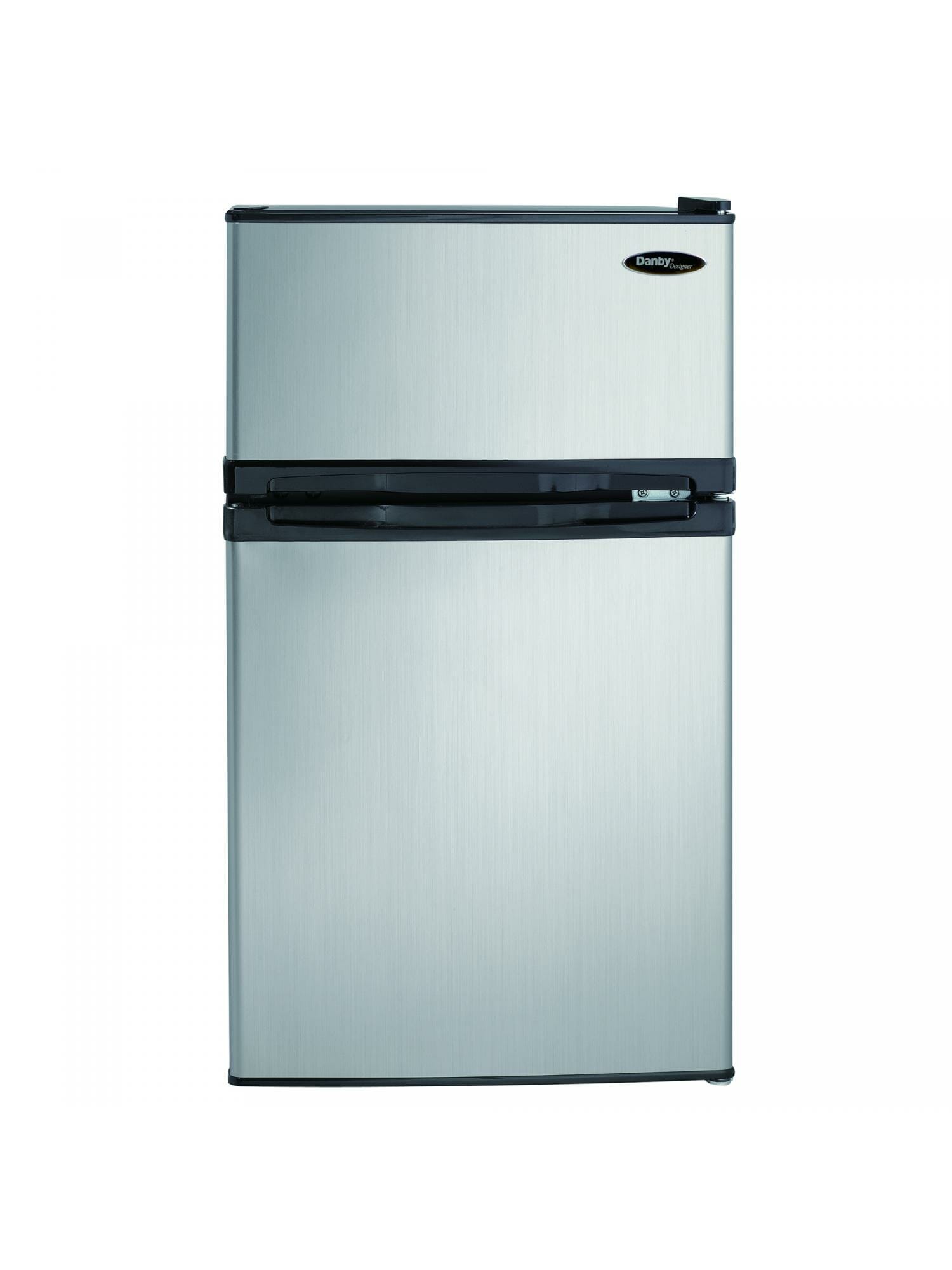 Danby DCR031B1BSLDD 3.1 cu ft Compact Refrigerator - Stainless Steel 2-Door Mini Fridge for Dorm, Office, Bedroom & Small Spaces - Energy Efficient & Quiet Cooling