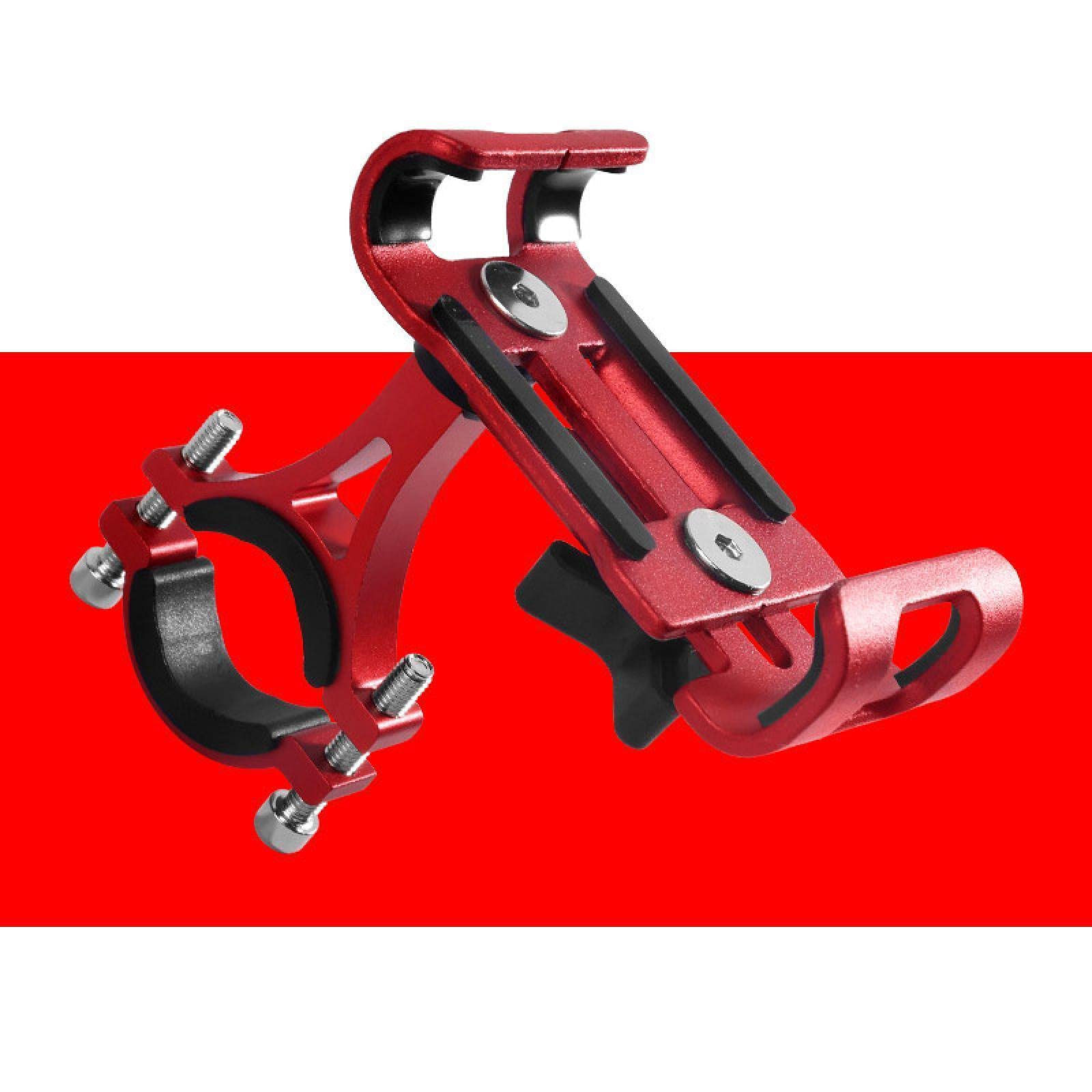 Universal Aluminum Alloy Motorcycle Bike Phone Holder - Anti-Slip GPS Bracket & Bicycle Phone Stand for All Smartphones - Perfect for Cycling, Commuting & Outdoor Adventures
